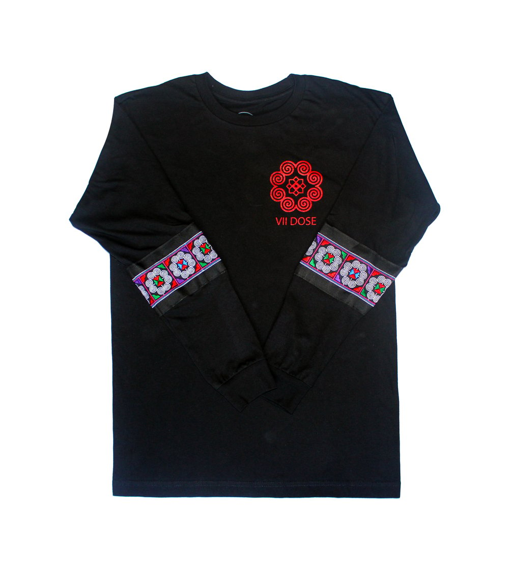 Image of "Roots & Culture" Long Sleeve Tee (Black)