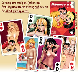 Image of Menage a 3 playing cards