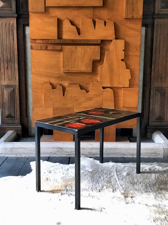 Image of Studio Ceramic Side Table, 1950s