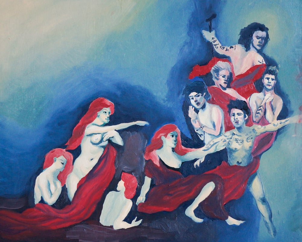 Image of Zayn Leaving One Direction (oil painting)