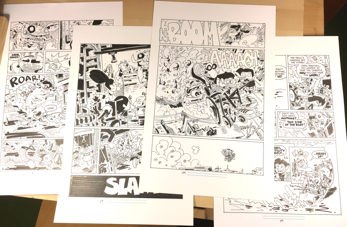 Original Page from The Creeps: The Trolls Will Feast!
