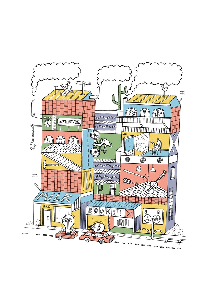Image of Big House Giclee Print A3