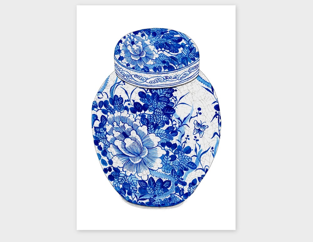 Image of Blue and White Vase - prices in AU$