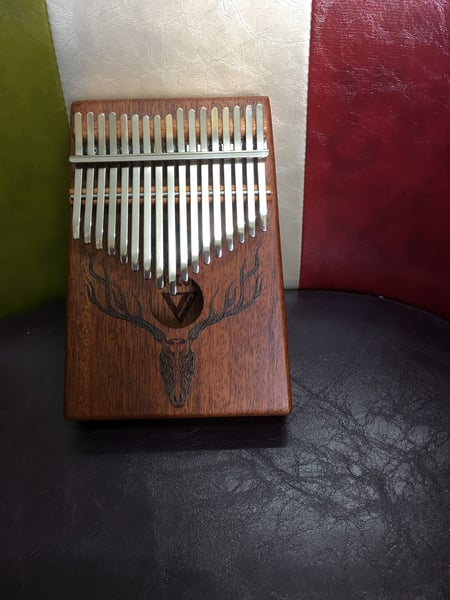 Image of Kalimba 17 Keys Thumb Piano Customized antler antlers dropshipping