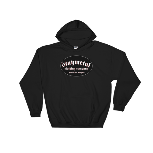 Image of The "FENTON" Black  STAYMETAL Gildan  Hooded Sweatshirt - Free Shipping in United States! 