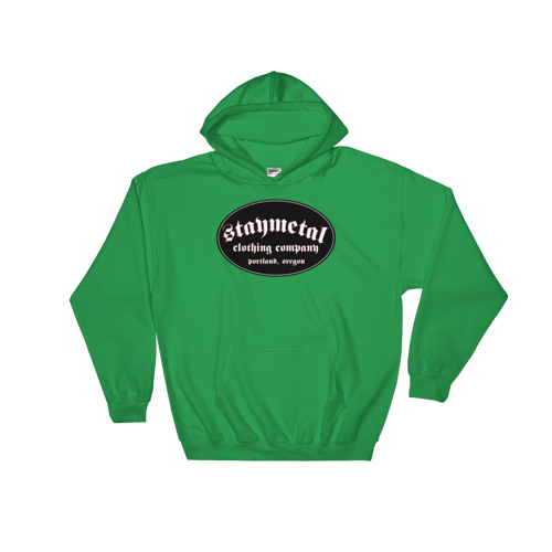 Image of "Set The Pace" Irish Green STAYMETAL Gildan  Hooded Sweatshirt - Free Shipping in United States! 
