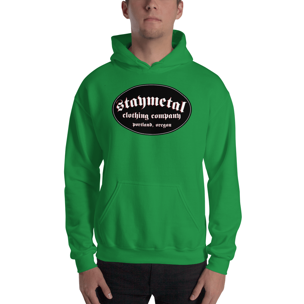 Image of "Set The Pace" Irish Green STAYMETAL Gildan  Hooded Sweatshirt - Free Shipping in United States! 