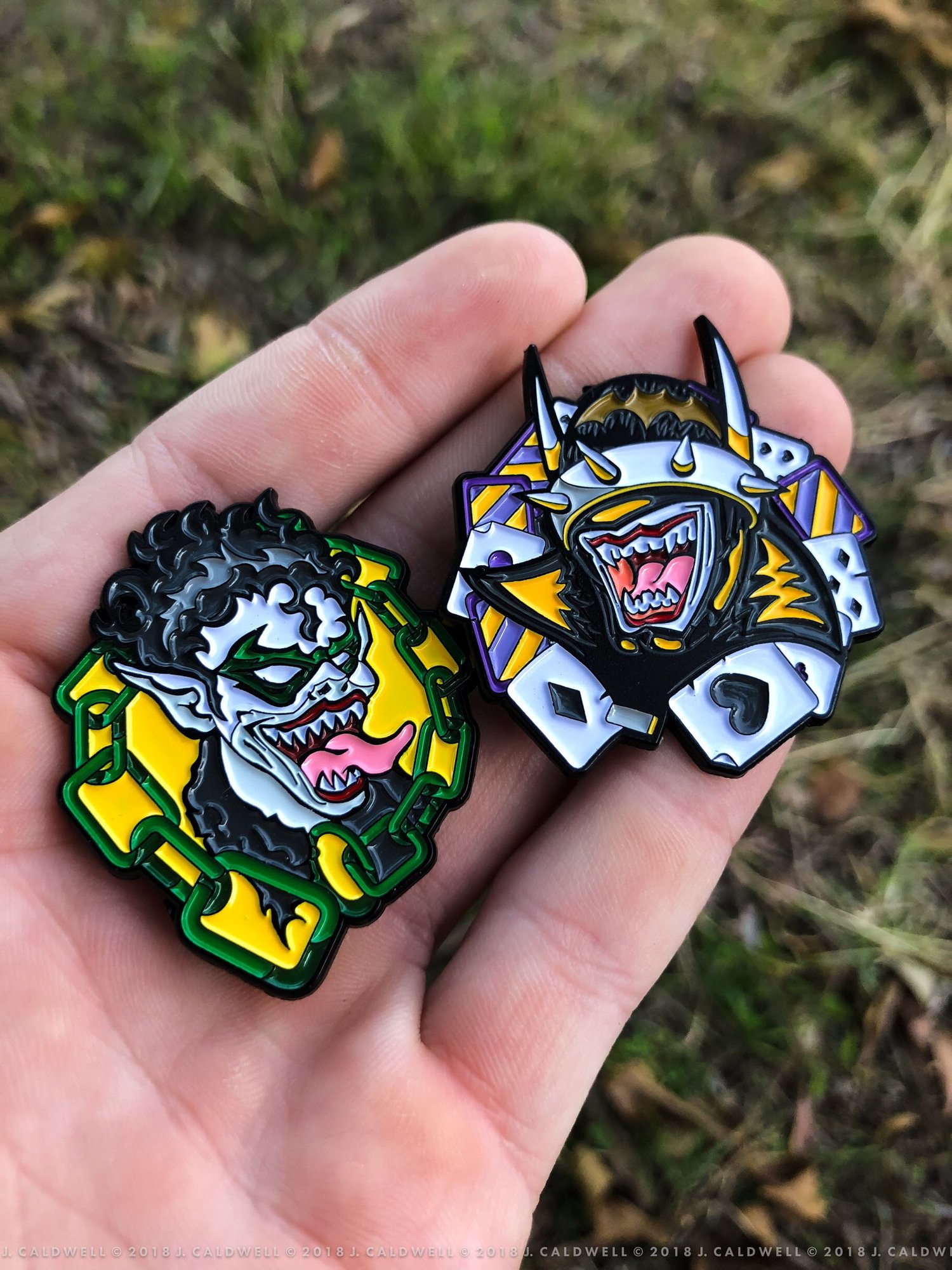 “Batman Who Laughs” & “Robin” Enamel Pins | DC Metal Set | The Pin Stash
