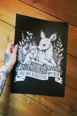 Image of My Deer A3 Poster Print - more colours available