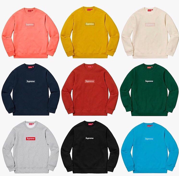 Supreme box logo crewneck 2018 online