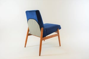 Image of Fauteuil Art Deco bleu