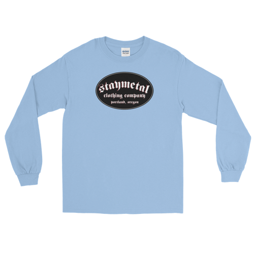 Image of Light Blue Glidan 100% Cotton Long Sleeve Shirt - Free Shipping in United States!