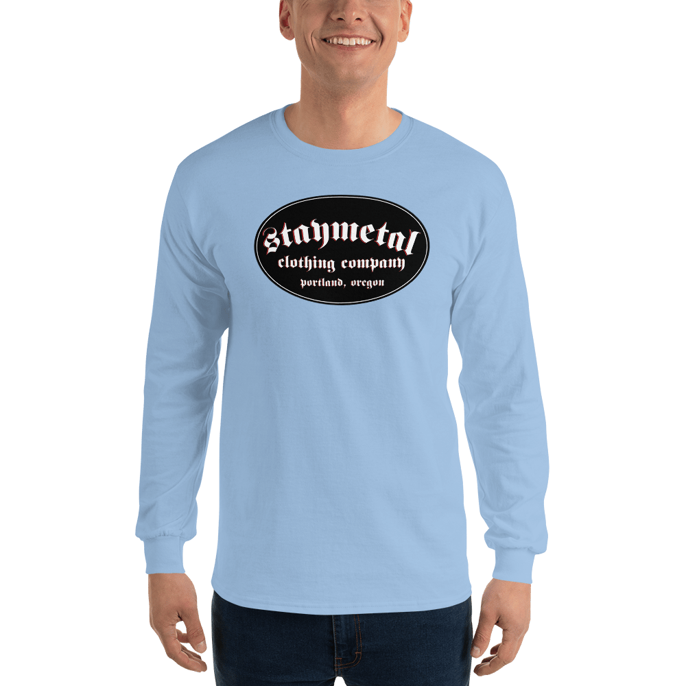 Image of Light Blue Glidan 100% Cotton Long Sleeve Shirt - Free Shipping in United States!