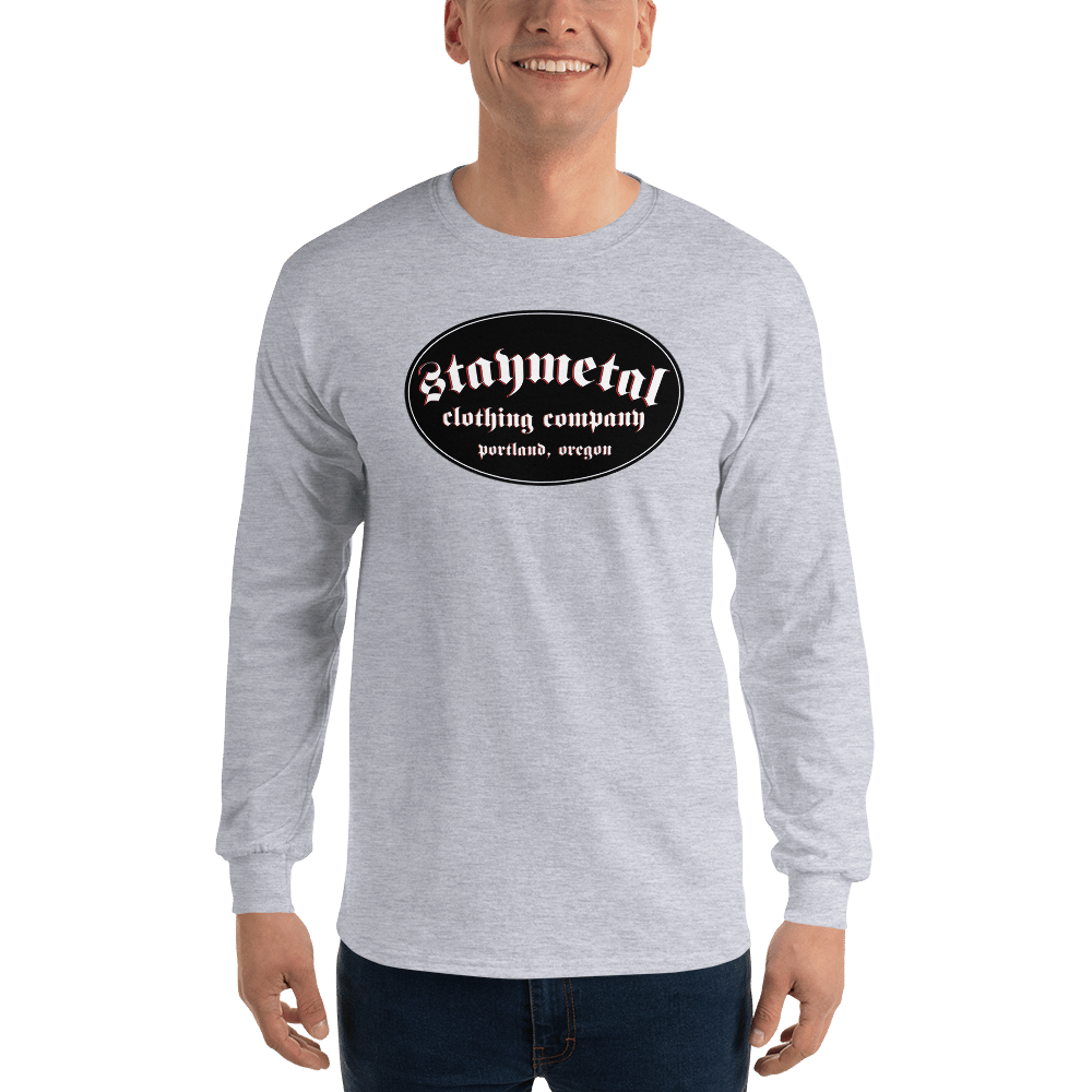 Image of "Grayson" Gray Glidan 100% Cotton Long Sleeve Shirt - Free Shipping in United States!
