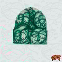 Image 2 of [MNGO.S] All overprint Knit Beanie - GREEN