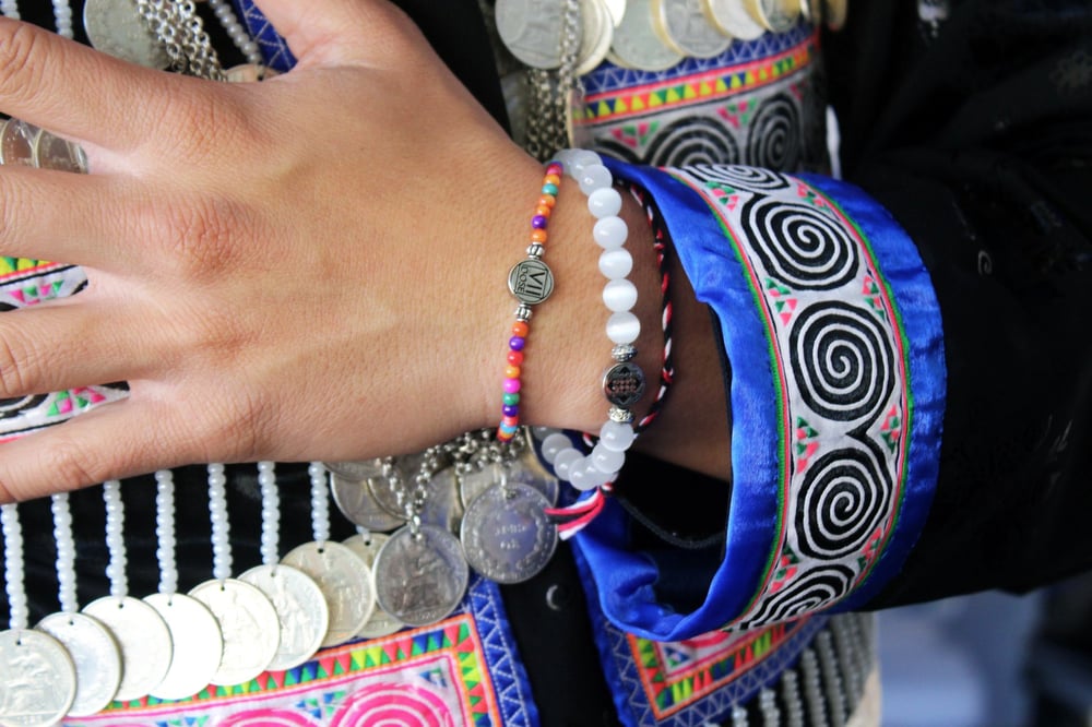 Image of "Hmong New Year" Energy Jem Bracelet (Multi-Color) - VII DOSE X KuvLi 