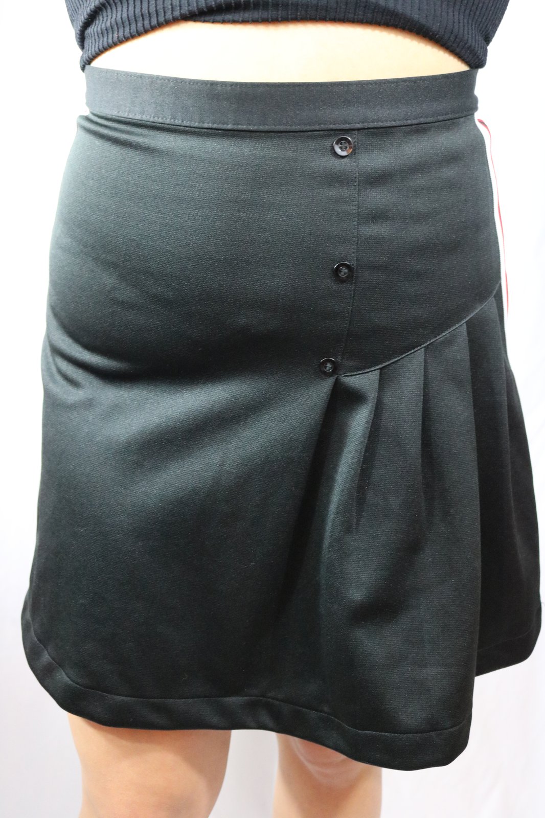 denim cheerleader skirt