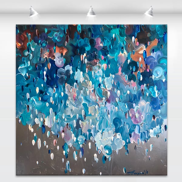 Image of Aquatic - 107x107cm