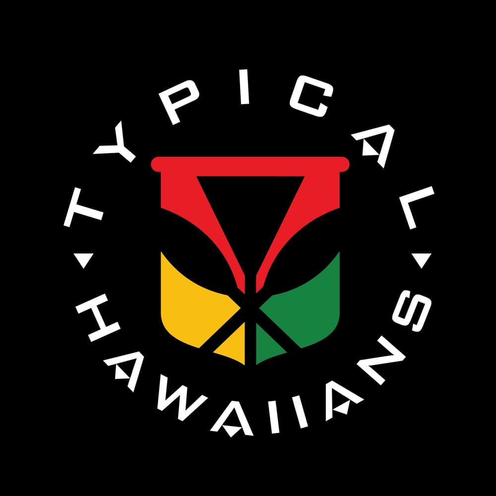 Image of Typical Hawaiians Kanaka Maoli with Kahili Black T-Shirt