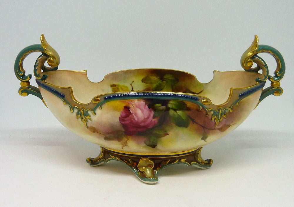 Image of Royal Worcester Boat Shaped Vase