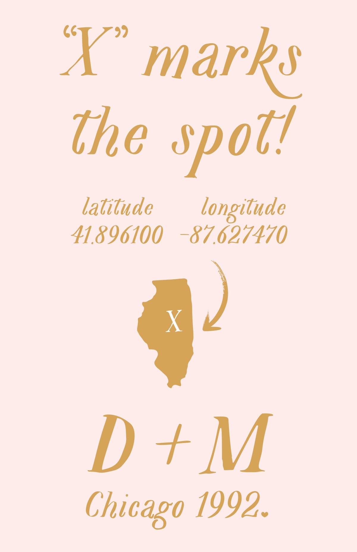 "X" marks the spot print