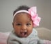 Image of Satin Matte Bow on 5/8 inch elastic-16 colors