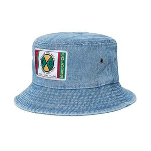 Image of Cross Colours - Label Logo DENIM BUCKET HAT