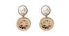 Gold and Pearl Statement Earrings