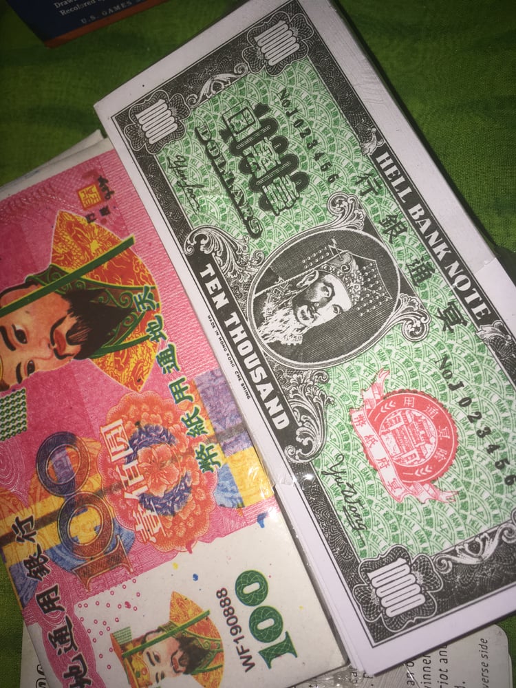 Image of Ancestor Money* used for money rituals