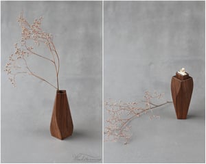 Image of Unique ring box - wavy vase with secret drawer for ring