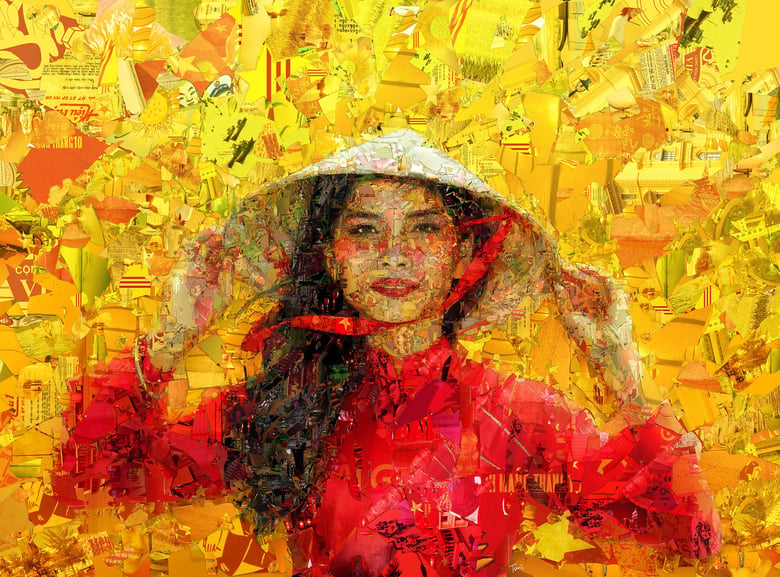 Image of Vietnam (Limited edition digital mosaic on paper)