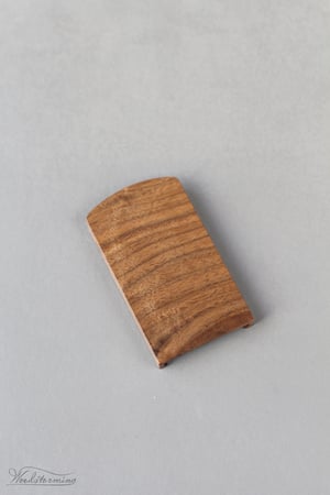 Image of Walnut business card holder for cards 90 x 51 mm - coworker gift - office accessory 