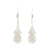 Image 1 of Tiny sterling silver pineapple earrings