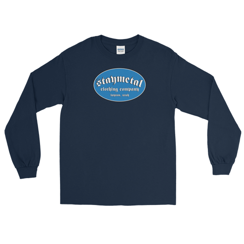Image of "The Journeyman” Navy Blue Layton Lancer Long Sleeve #3. Never Forget Where You Come From!