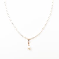 Image 1 of Deco Pearl Drop Necklace