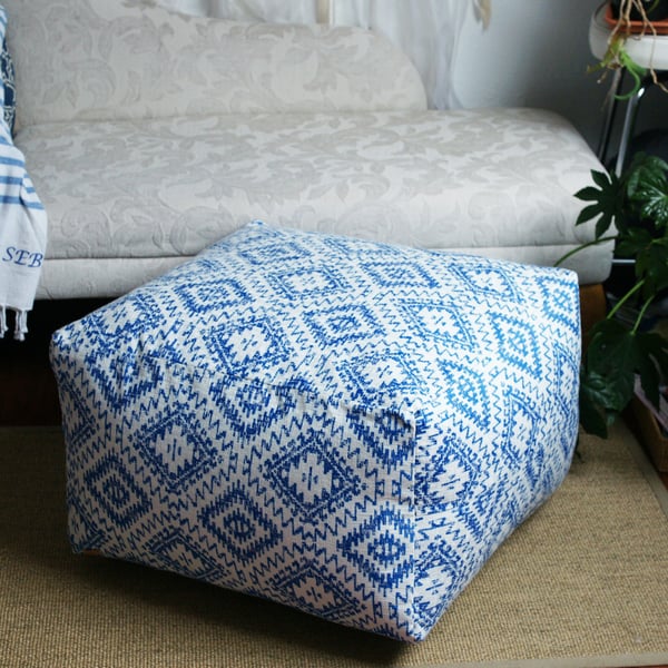 Image of Made to order extra large, one colour pouffe 