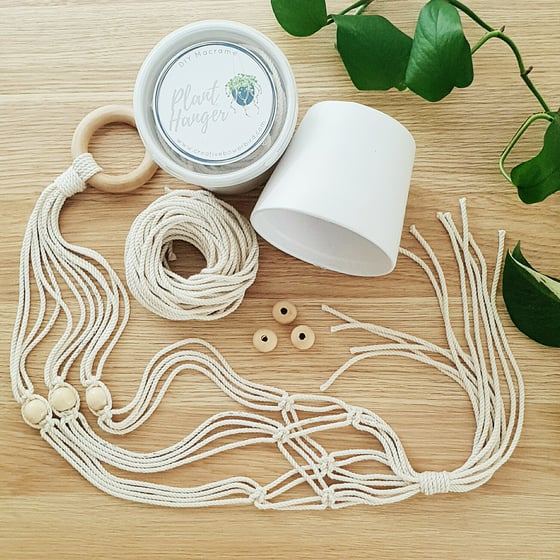 Image of DIY Macrame plant hanger kit