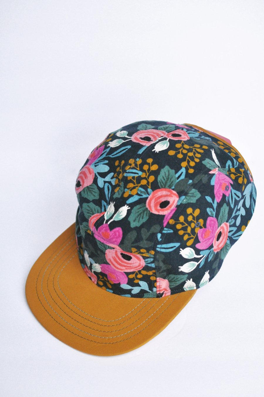 Image of Mustard Floral Hat