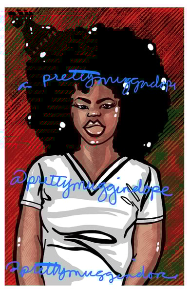 Image of Afro Moon Woman