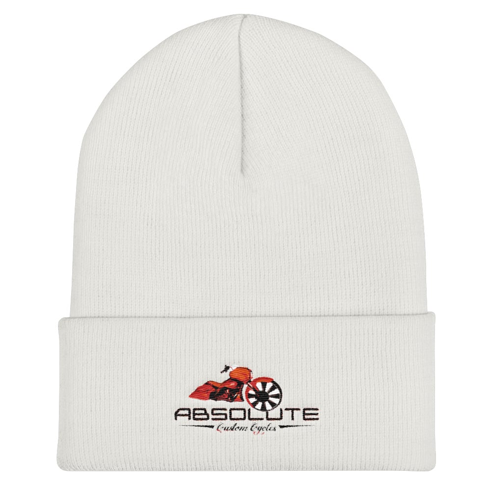 Image of Absolute Cuffed White Beanie 