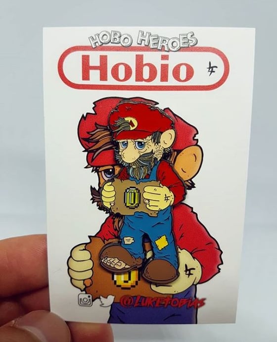 Image of Hobio Hard Enamel Pin Badge