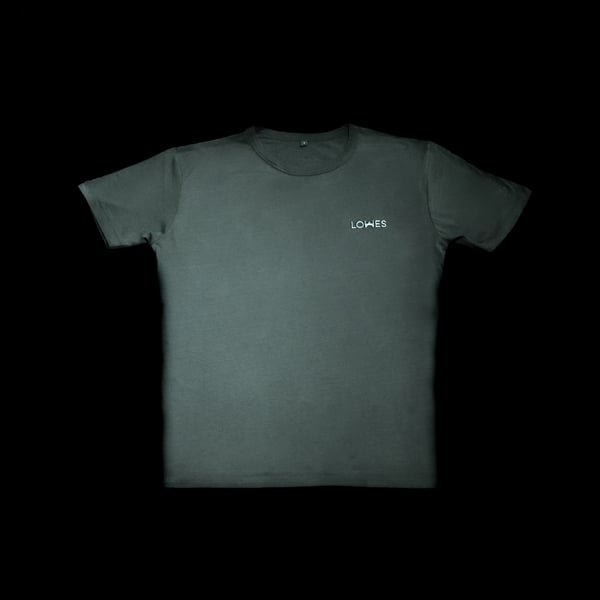 Image of LOWES - Charcoal grey, bamboo, embroidered T-Shirt