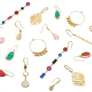 Image of BELLA hoop earrings