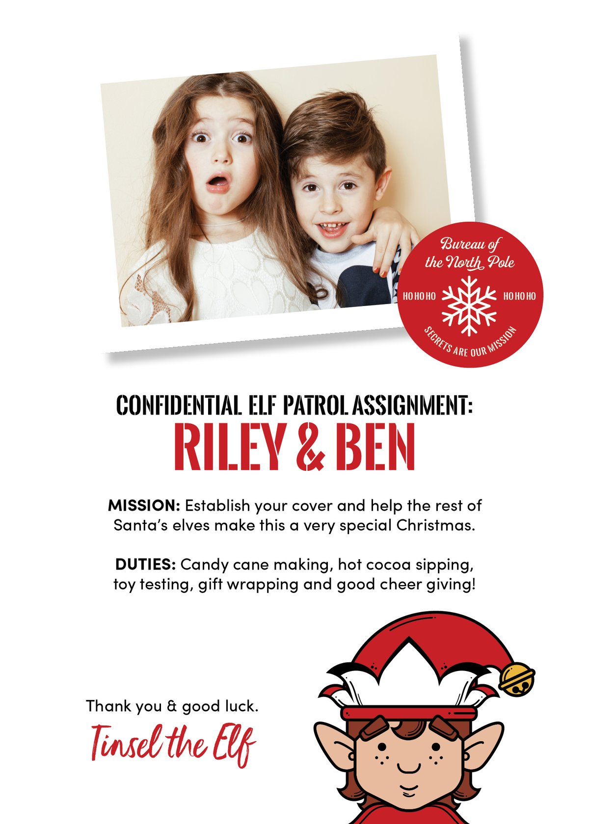 Elf Patrol Christmas Cards