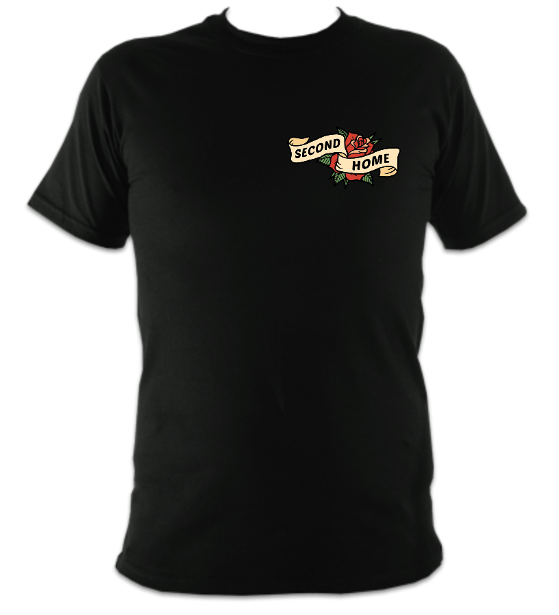 Image of Second Home Logo T-Shirt - Black