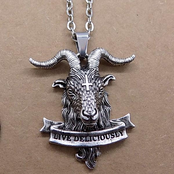 Image of Black Phillip from the Witch  necklace