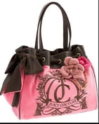 Image of Juicy Couture Pink/Brown Daydreamer Tote Handbag