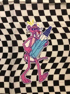 Image of Pink Lightning sticker pack