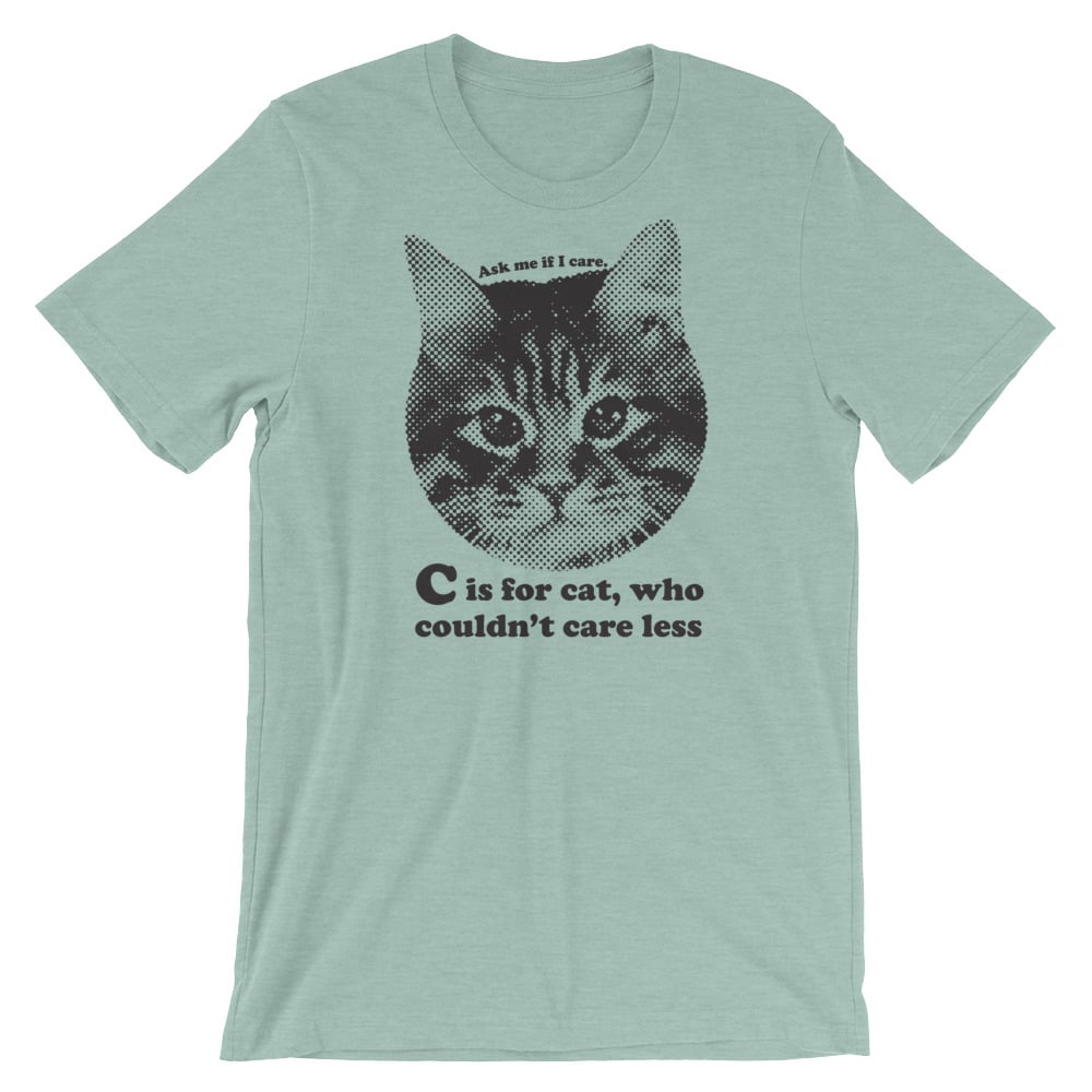 Image of  C is for Cat - unisex/men's tee