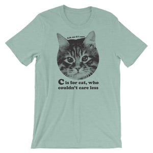 Image of  C is for Cat - unisex/men's tee